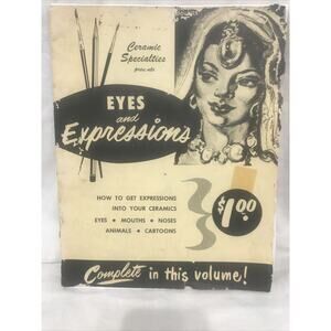 1953 CERAMIC SPECIALTIES EYES & EXPRESSIONS, MOUTHS. NOSES, ANIMALS & CARTOONS